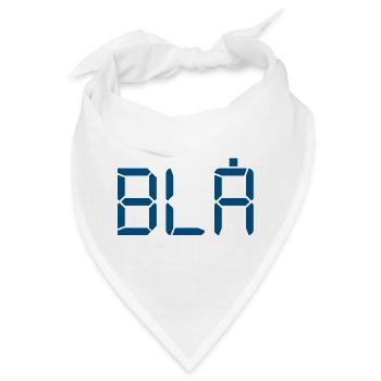 Blau - LCD - Bandana - Weiß - Vorne