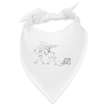 Team Waldinghaus schwarz - Bandana - Weiß - Vorne
