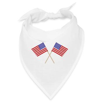 Flagge der Vereinigten Staaten - Bandana - Weiß - Vorne