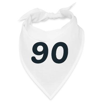 90. 90 JAHRE. 90-JÄHRIGES JUBILÄUM. 90-JÄHRIGES JUBILÄUM. - Bandana - Weiß - Vorne