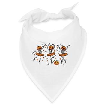 Ballett-Kürbisskelett Halloween - Bandana - Weiß - Vorne