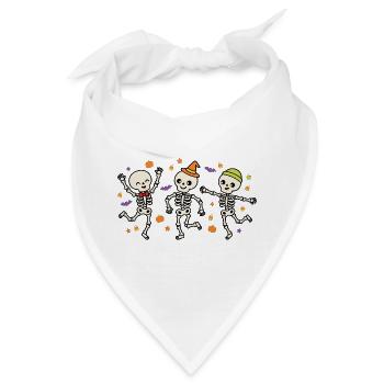 Tanzende Skelette Halloween Gruseliger Skeletttanz - Bandana - Weiß - Vorne