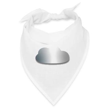 Silberne Wolke Gradient - Bandana - Weiß - Vorne