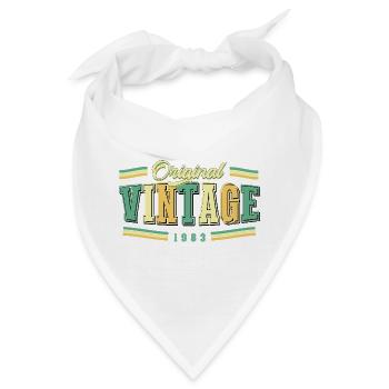 43. Geburtstag Original Vintage 1983 Retro - Bandana - Weiß - Vorne