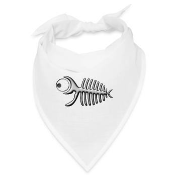 Fischgräte - Bandana - Weiß - Vorne