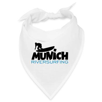 Munich Riversurfing München Surfer - Bandana - Weiß - Vorne
