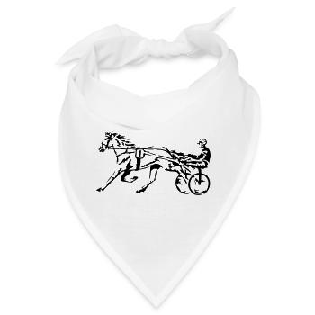 Trabrennen Traber - Bandana - Weiß - Vorne