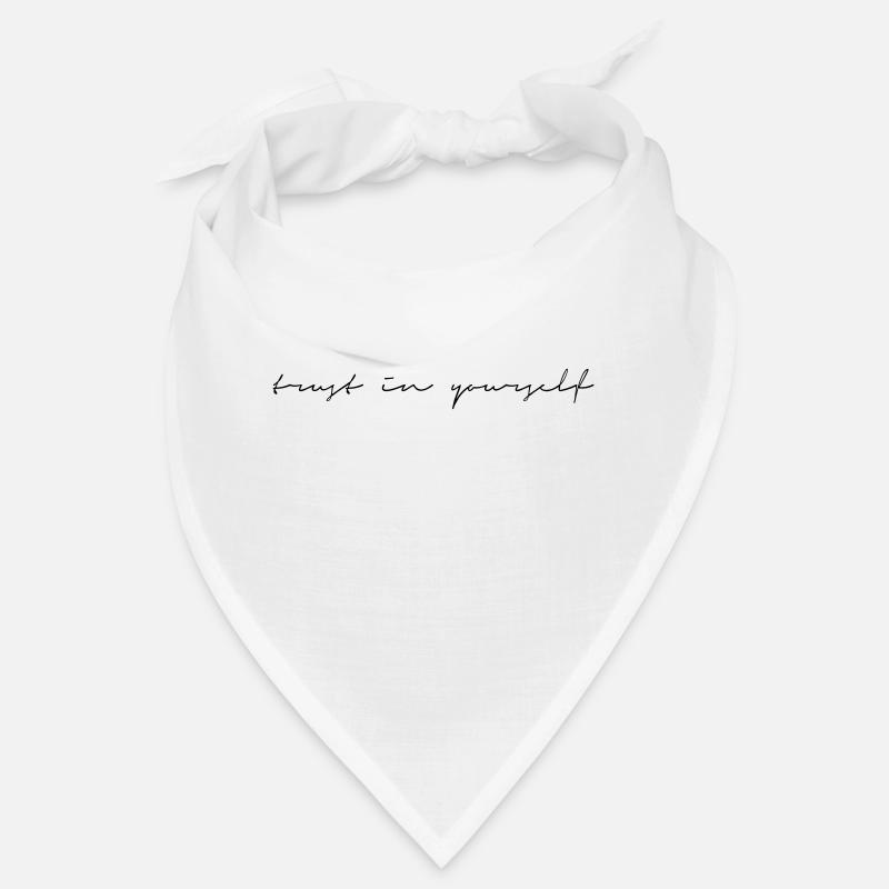 Trust in Yourself Glaub an dich Spruch Schriftzug Bandana