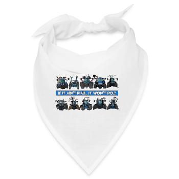 0900 WENN ES NICHT BLAU IST, WIRD ES NICHT !! - Bandana - Weiß - Vorne
