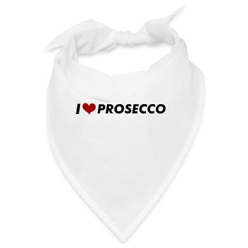 Ich liebe Prosecco - Bandana - Weiß - Vorne