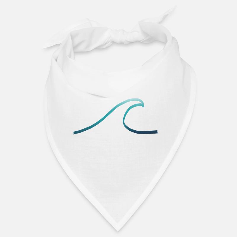 Turquoise wave - Bandana - Weiß
