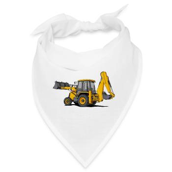 Traktor Lader - Bandana - Weiß - Vorne