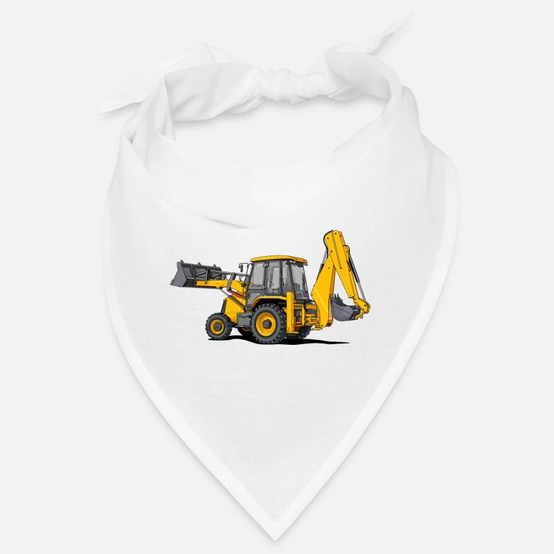 Tractor Loader - Bandana - white