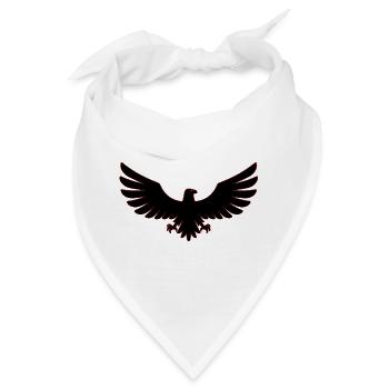 Adler Adler Vogel Vogel Falke Falke Symbolkunst - Bandana - Weiß - Vorne