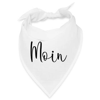 Moin sagen - Bandana - Weiß - Vorne