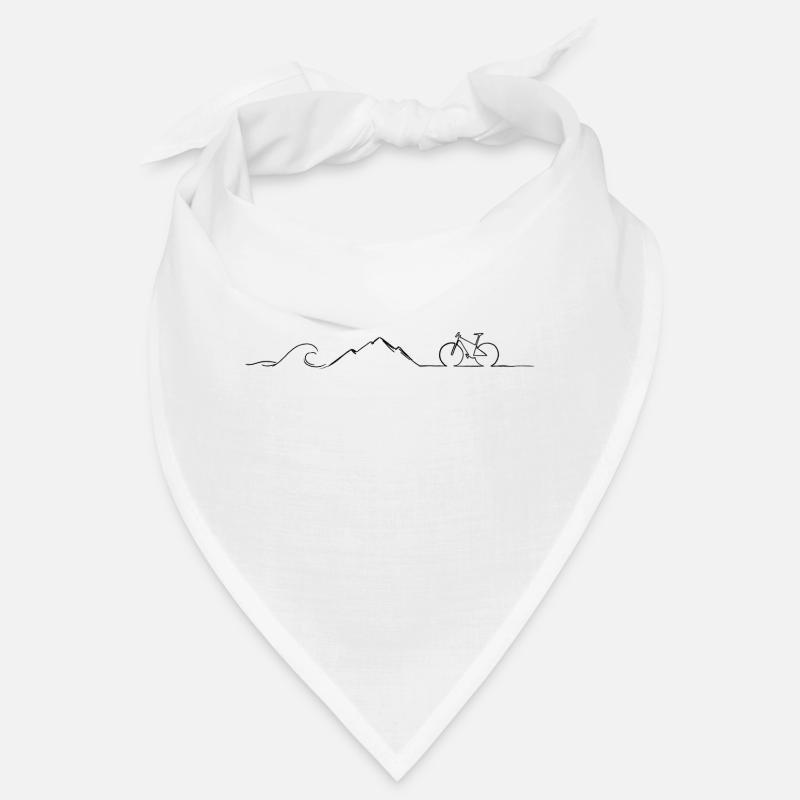 Waves Mountains and Bikes Bandana