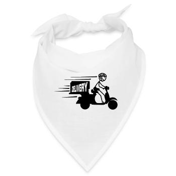 Scooter-Paket oder SMS-Lieferung - Bandana - Weiß - Vorne