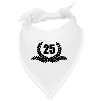 Lauwerkrans 25 JAHRE - Bandana - Weiß - Vorne