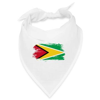 Guayana Flagge - Bandana - Weiß - Vorne