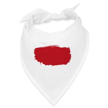 Farbkleckse Kleckse Farbspritzer Maler Geschenk - Bandana - Weiß - Vorne