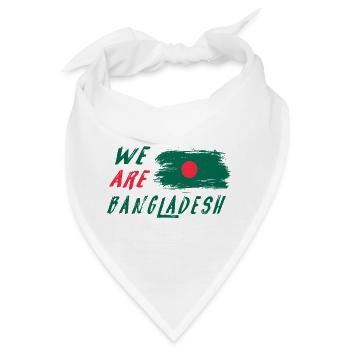 Wir sind Bangladesch - Bandana - Weiß - Vorne