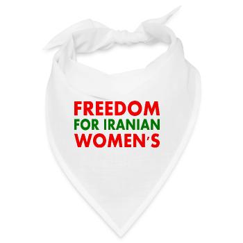 Freedom for iranian womens - Bandana - Weiß - Vorne