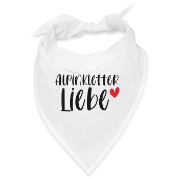 Klettern Alpinklettern Alpin Liebe Berge Geschenk - Bandana - Weiß - Vorne
