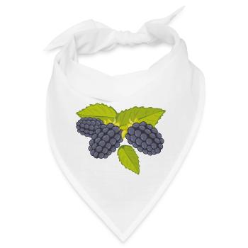 Brombeere - Bandana - Weiß - Vorne
