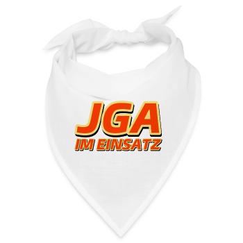 JGA IM EINSATZ - Junggesellenabschied - Bandana - Weiß - Vorne