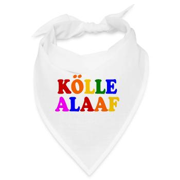 Kölle alaaf - Bandana - Weiß - Vorne