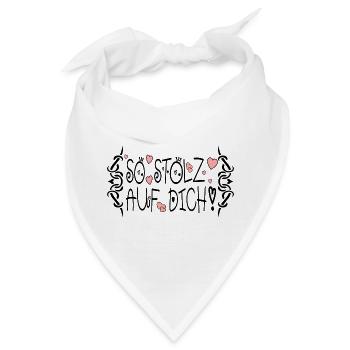 SO STOLZ AUF DICH - Bandana - Weiß - Vorne