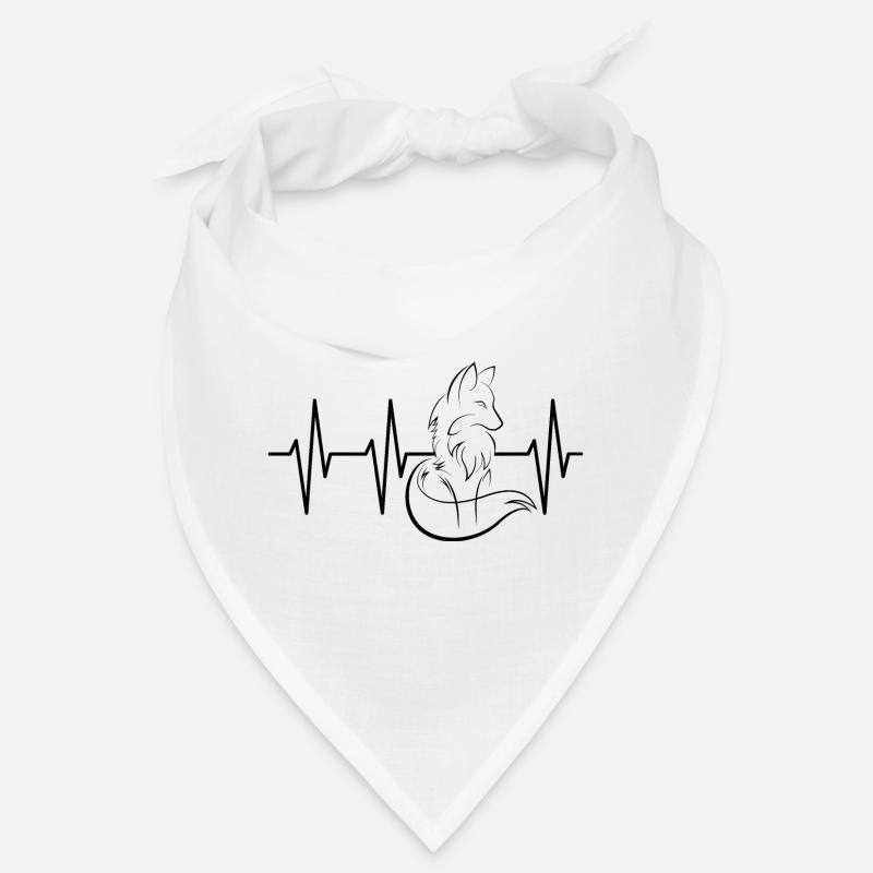 Pulse Fox symbole Heartbeat Foxes Illustration Bandana