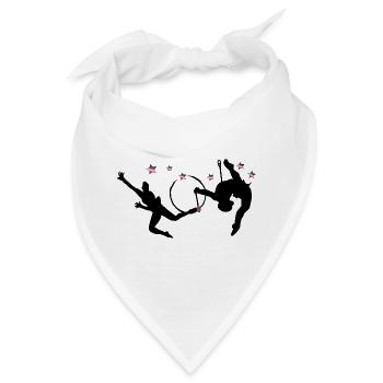Rhythmische Sportgymnastik mit Reifen - Bandana - Weiß - Vorne