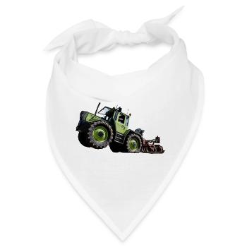 Grüner Traktor MB trac 1300 Hochstarter - Bandana - Weiß - Vorne