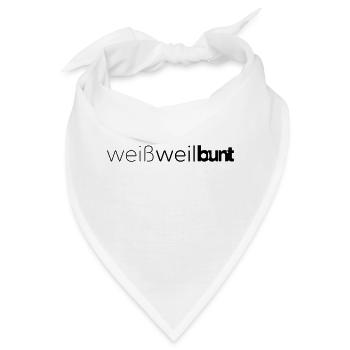 Lieblingsfarbe Weiß - Bandana - Weiß - Vorne