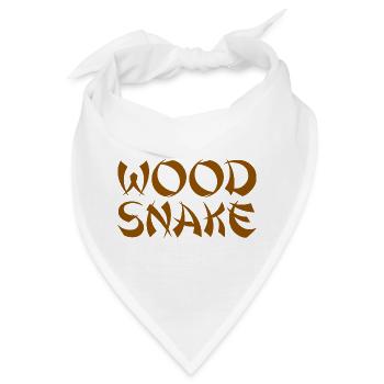WOOD SNAKE Chinese New Year - Bandana - Weiß - Vorne