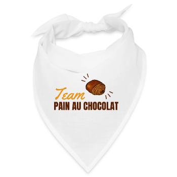 Team Pain Au Chocolat - Bandana - Weiß - Vorne