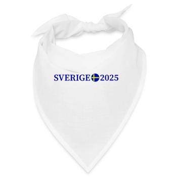 Schweden 2025 Sverige - Bandana - Weiß - Vorne