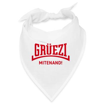 Grüezi Mitenand! (Schweiz / Konkav / Red) - Bandana - Weiß - Vorne