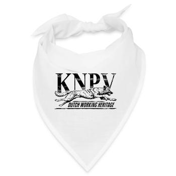 KNPV Dutch Working Line – Ausbildung von Schutzhunden - Bandana - Weiß - Vorne