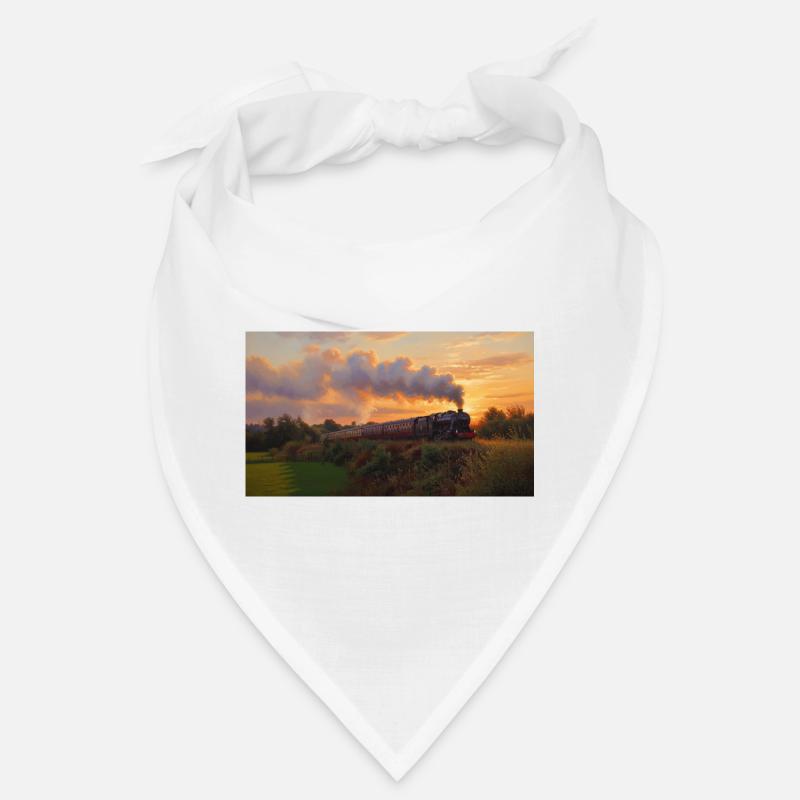Sunset Steam Train Bandana