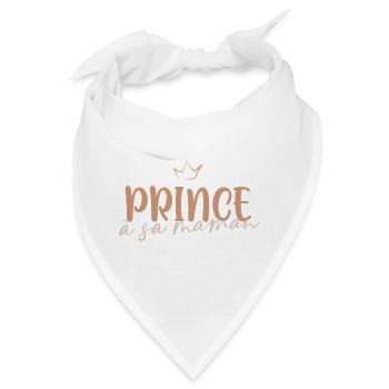 Prinz für seine Mutter - Bandana - Weiß - Vorne