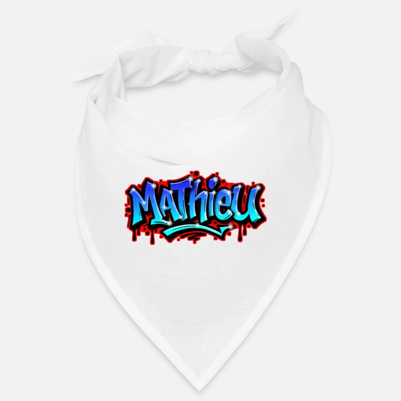 Mathieu Graffitidruckbarer Name Urban Blue Bandana