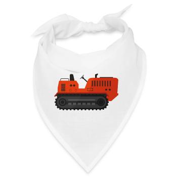 Raupenschlepper - Bandana - Weiß - Vorne