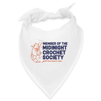 Mitglied der Midnight Crochet Society Nur noch einer - Bandana - Weiß - Vorne