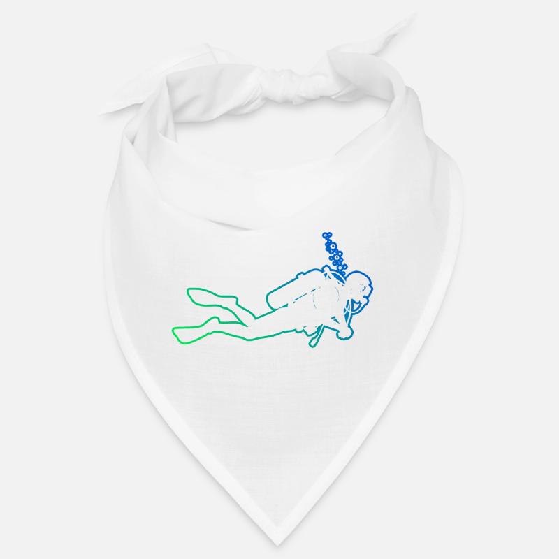 Motif de plongée pour de véritables amants Bandana