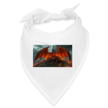 Ein Drache bedroht Beowulfs friedliches Königreich - Bandana - Weiß - Vorne