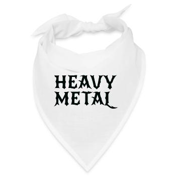 Heavy Metal Gothic-Logo - Bandana - Weiß - Vorne