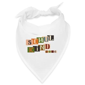 Schulkind  - Bandana - Weiß - Vorne