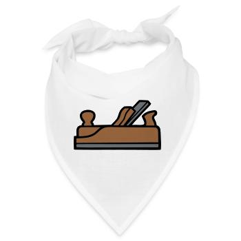Hobel Tischler Icon - Bandana - Weiß - Vorne
